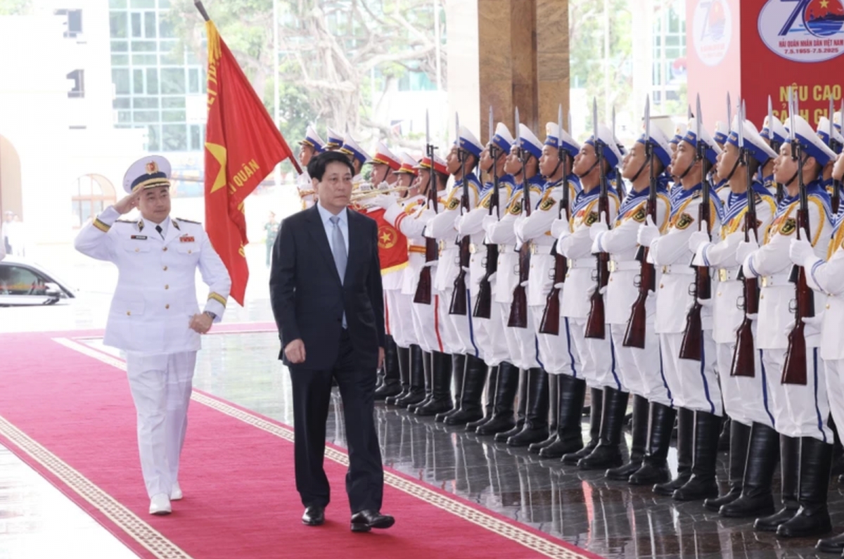 State President requests naval force defend national sovereignty over seas, islands